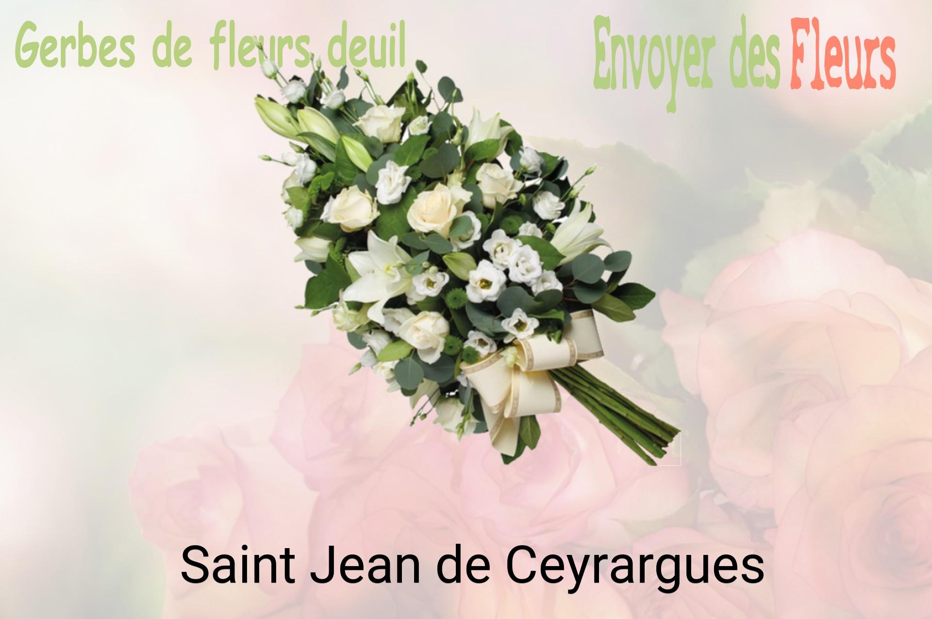 Gerbe de fleurs de deuil livrée à Saint-Jean-de-Ceyrargues